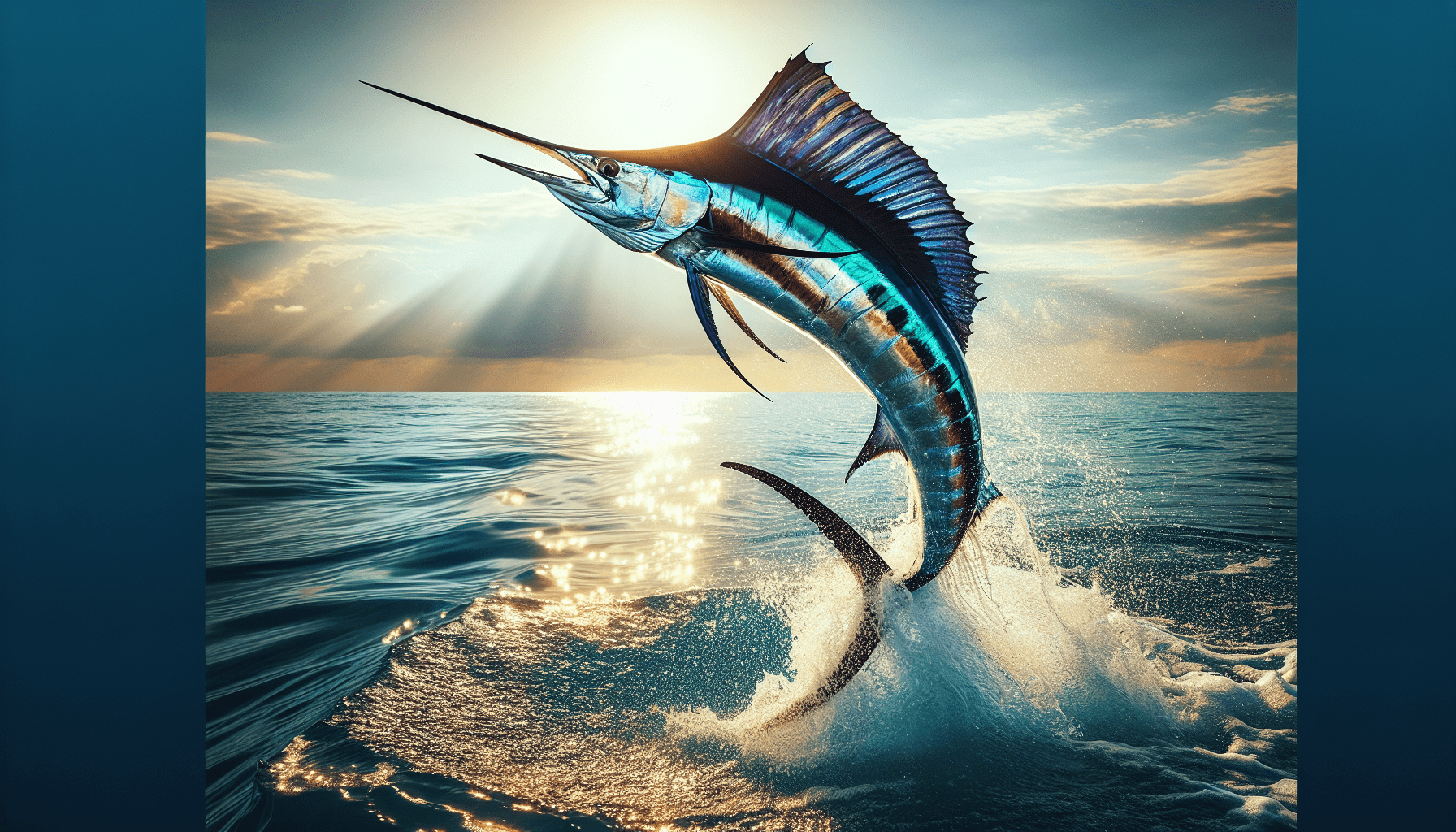 Sailfish jumping out of water in Florida