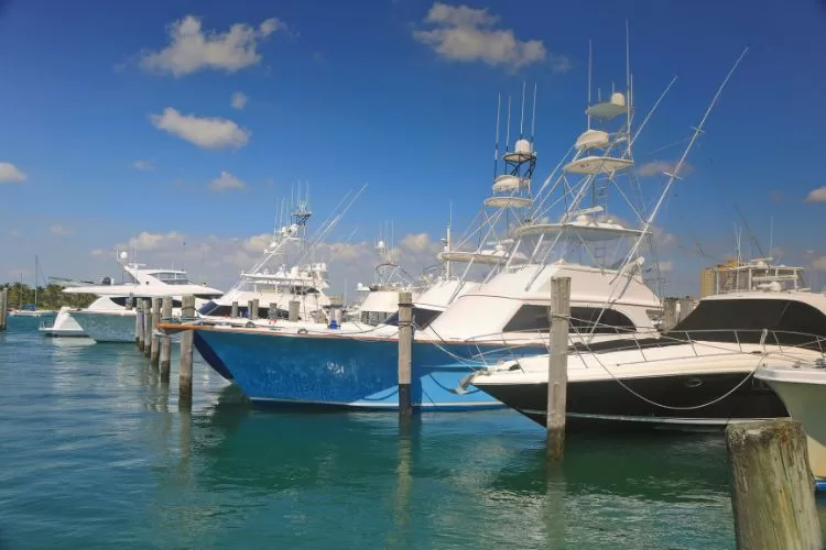 Charter fishing boats, West Balm beach, Florida